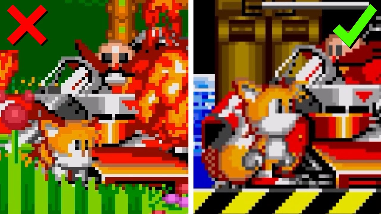Tails in Robotnik's Revenge ~ Sonic hacks ~ Gameplay