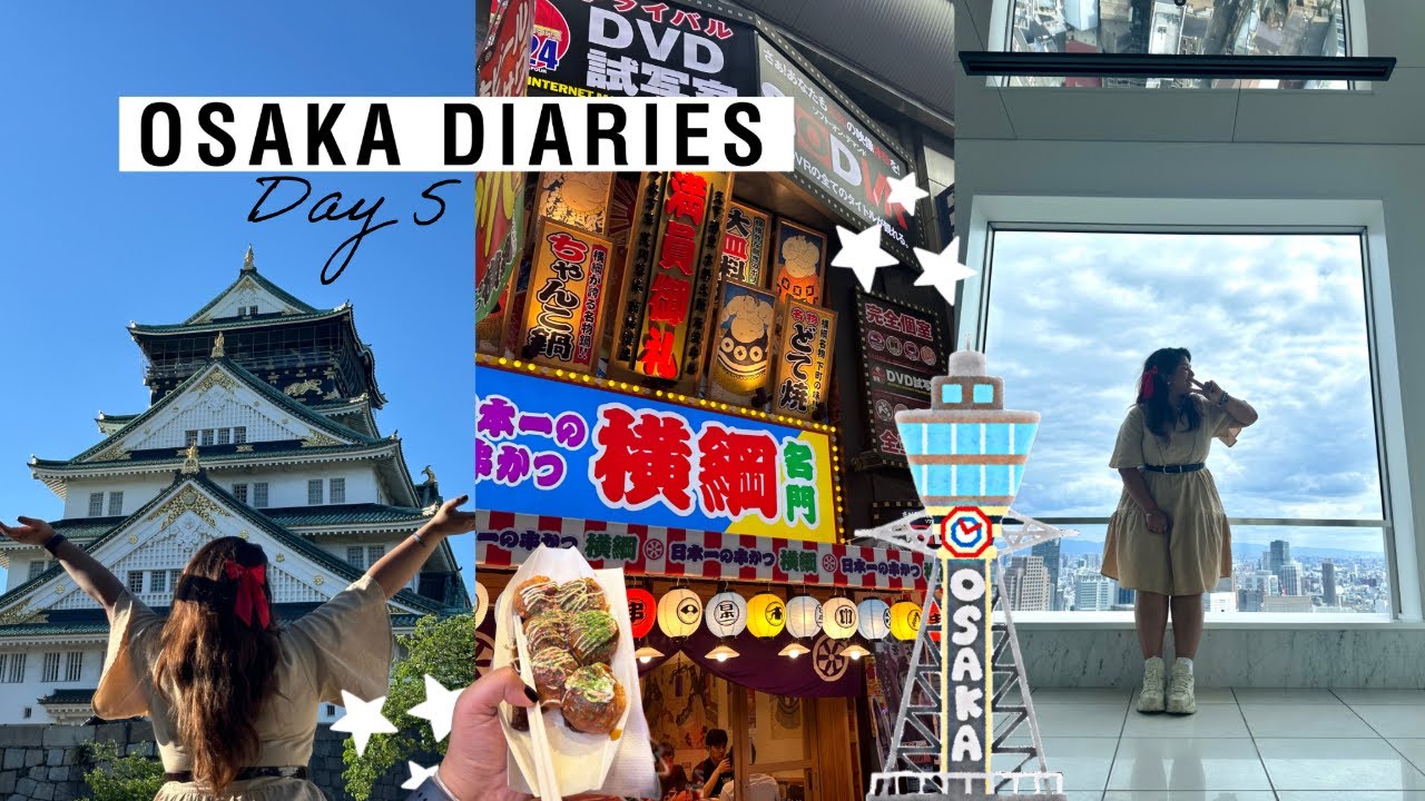 Japan Day 5 🇯🇵: Osaka Highlists: Kuchu Teien Observatory, Osaka Castle, Sennichimae