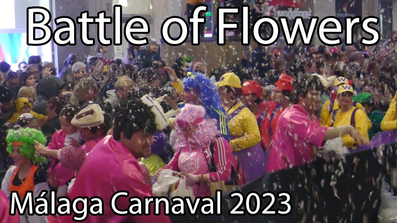 Epic Battle of Flowers: Experience Málaga Carnival in 4K!