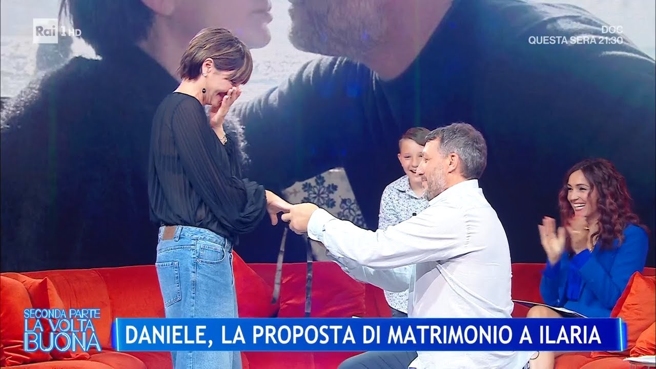 La proposta di matrimonio a Ilaria Galassi dal suo Daniele - La Volta Buona 20/05/2025