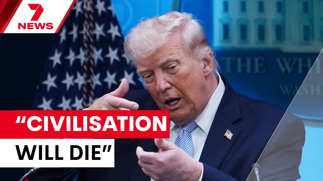 Трамп угрожает Ирану массовым уничтожением к установленному сроку | 7NEWS