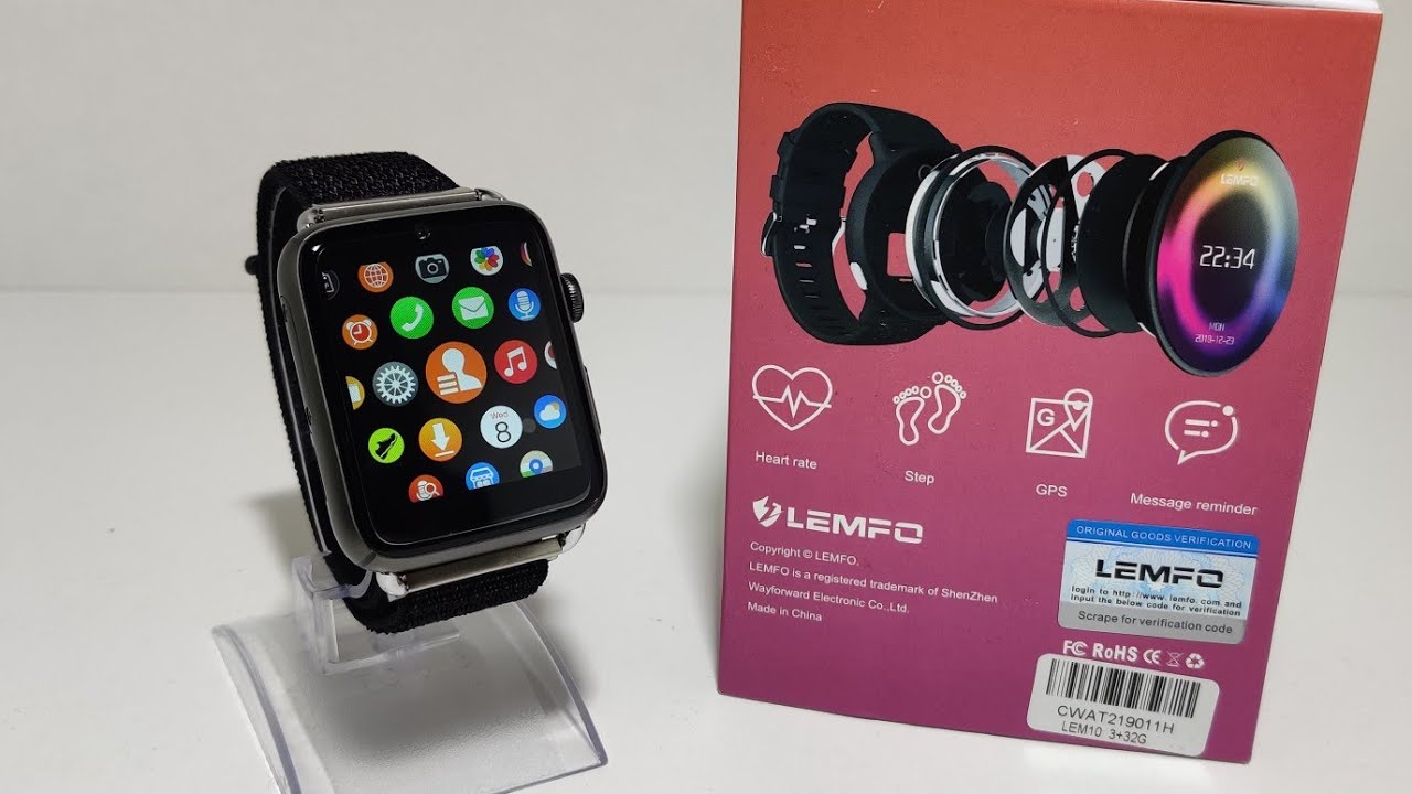 LEMFO Lem10 4G Smart Watch Android 7.1 3GB + 32GB GPS WIFI 780mah Big Battery Smartwatch Phone