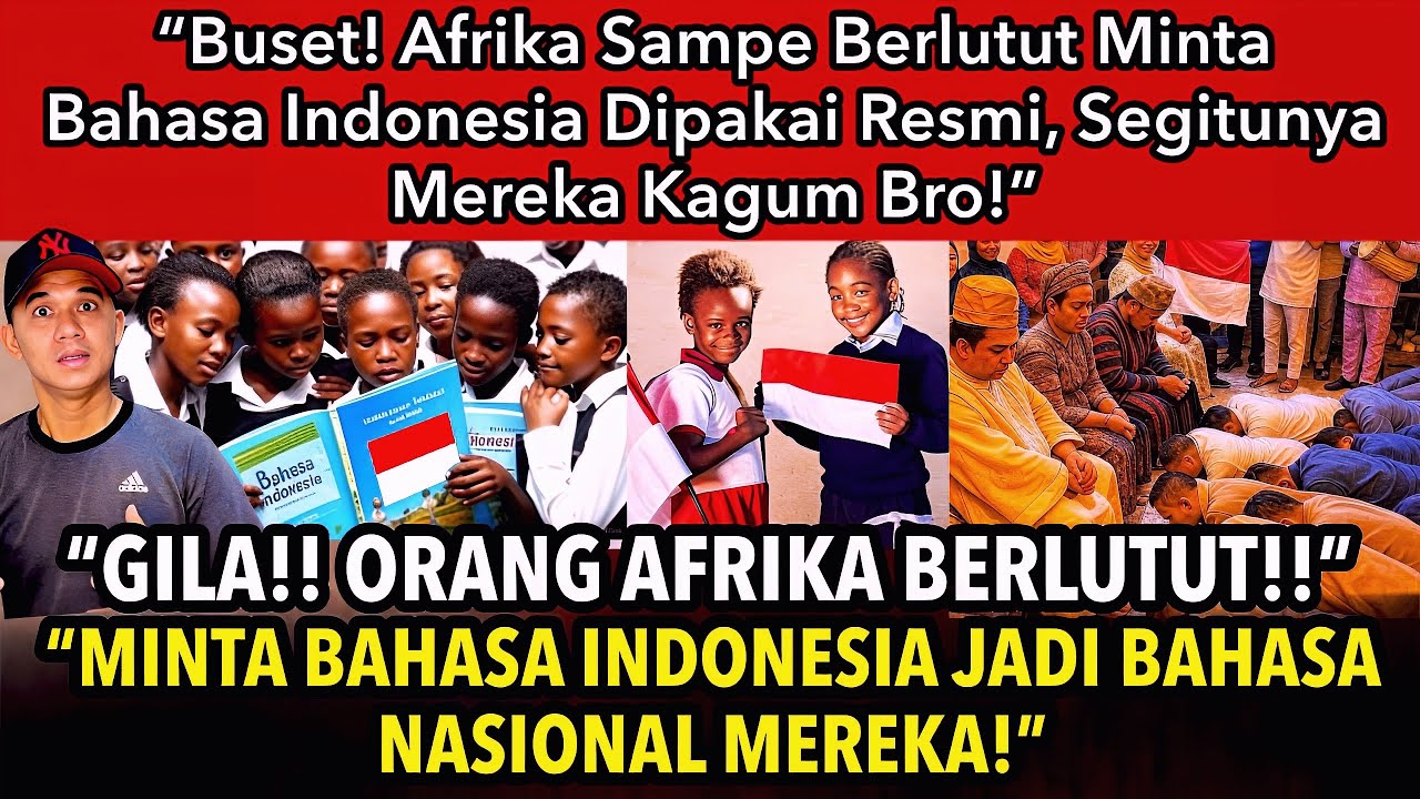 GILA BANGET‼️ORANG AFRIKA BERLUTUT MINTA BAHASA INDONESIA JADI BAHASA NEGARA MEREKA!! #indonesiamaju