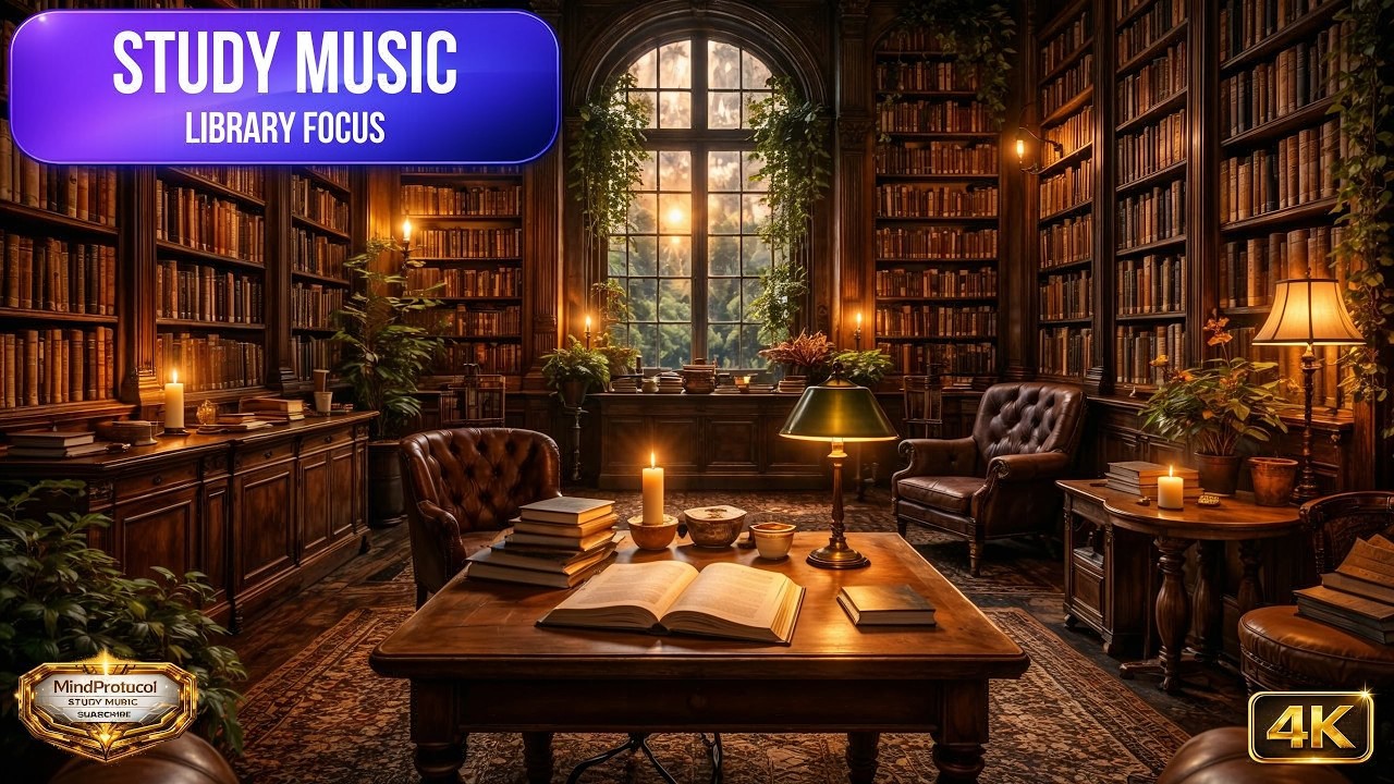 2026 Ultimate Study Music For Focus & Productivity | Cozy Library Deep Focus