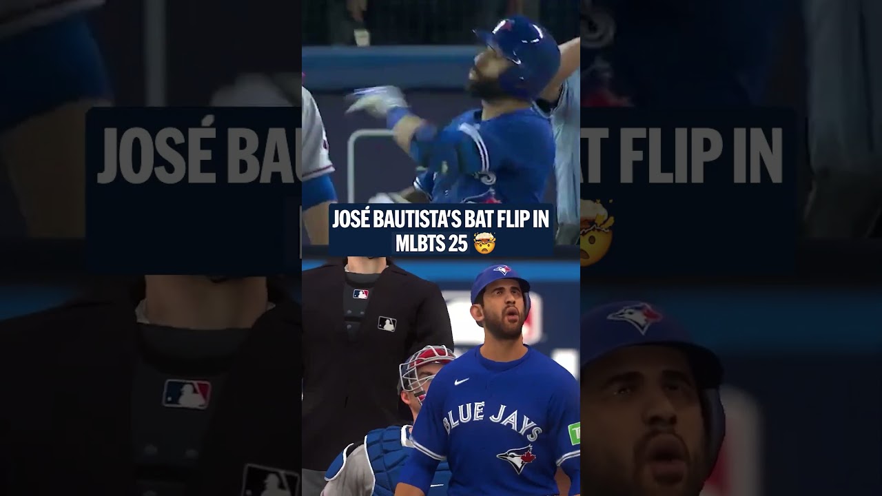 The Jos&eacute; Bautista bat flip is BACK in MLB The Show 🔥