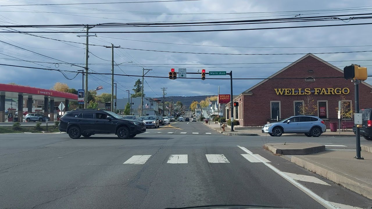 Driving from Taylor to Exeter, Pennsylvania