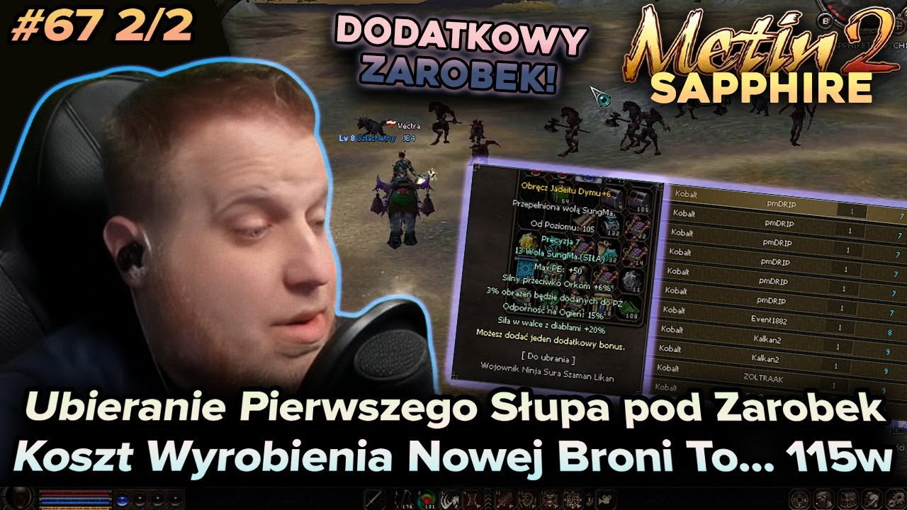 Sabal - Metin2 - Sapphire - Ubieranie słupa pod Yoharę i Sung-Mahi, 115w na wyrobienie broni? - 67/2