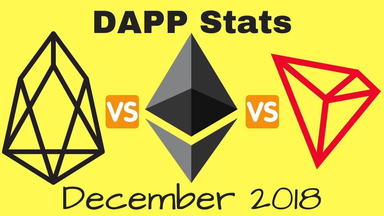 EOS vs ETH vs TRX DAPP Comparison  December 2018