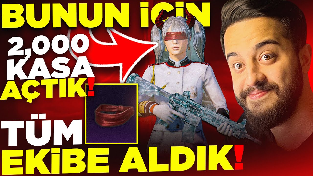 TÜM EKİBE BEDAVA NADİR BANDANA YI ALDIK! 2000 KASA AÇTIK! YENİ MALZEME SANDIĞI! PUBG Mobile