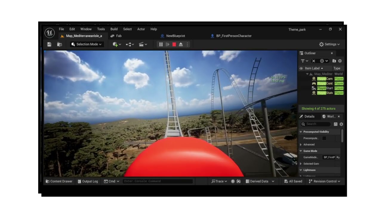 Unreal Engine 5 Simple Roller Coaster Tutorial