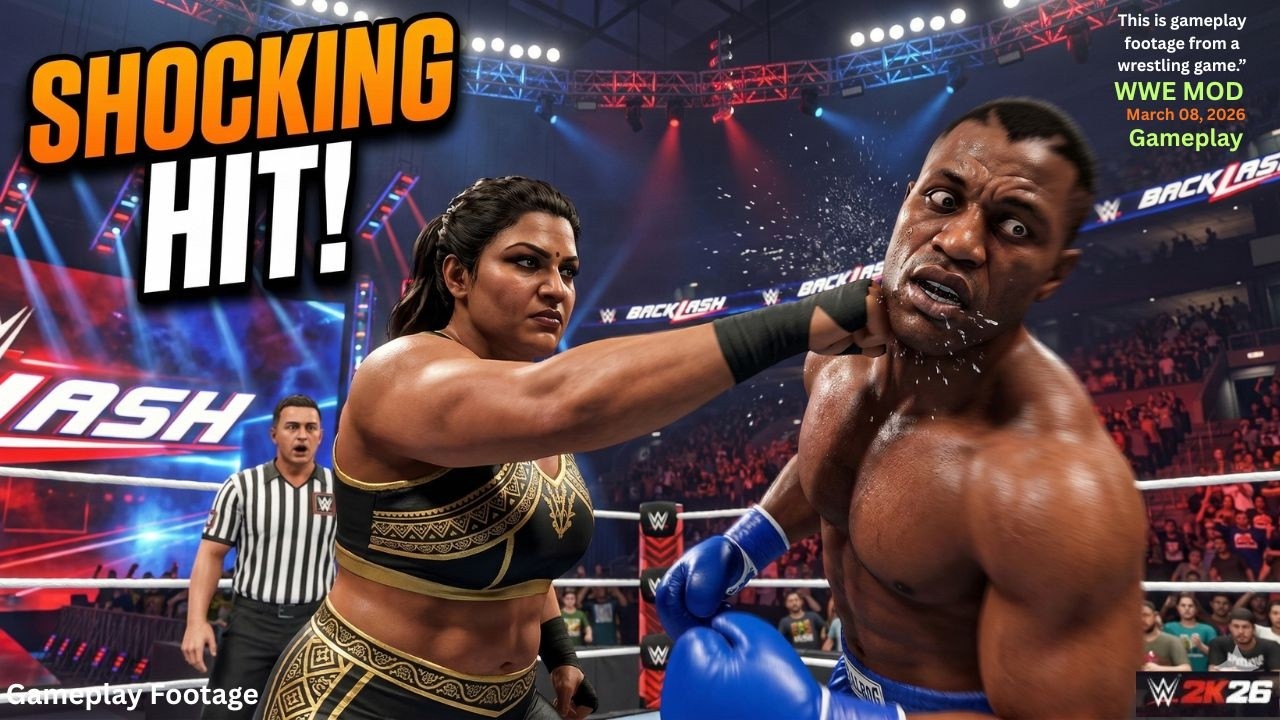 Балрог РАЗГРОМЛЕН индийской дивой Африн 💥 | Бой в WWE 2K25