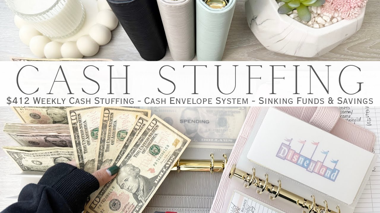 Weekly Cash Stuffing $412 | Cash Envelope System | Sinking Funds & Savings Challenges