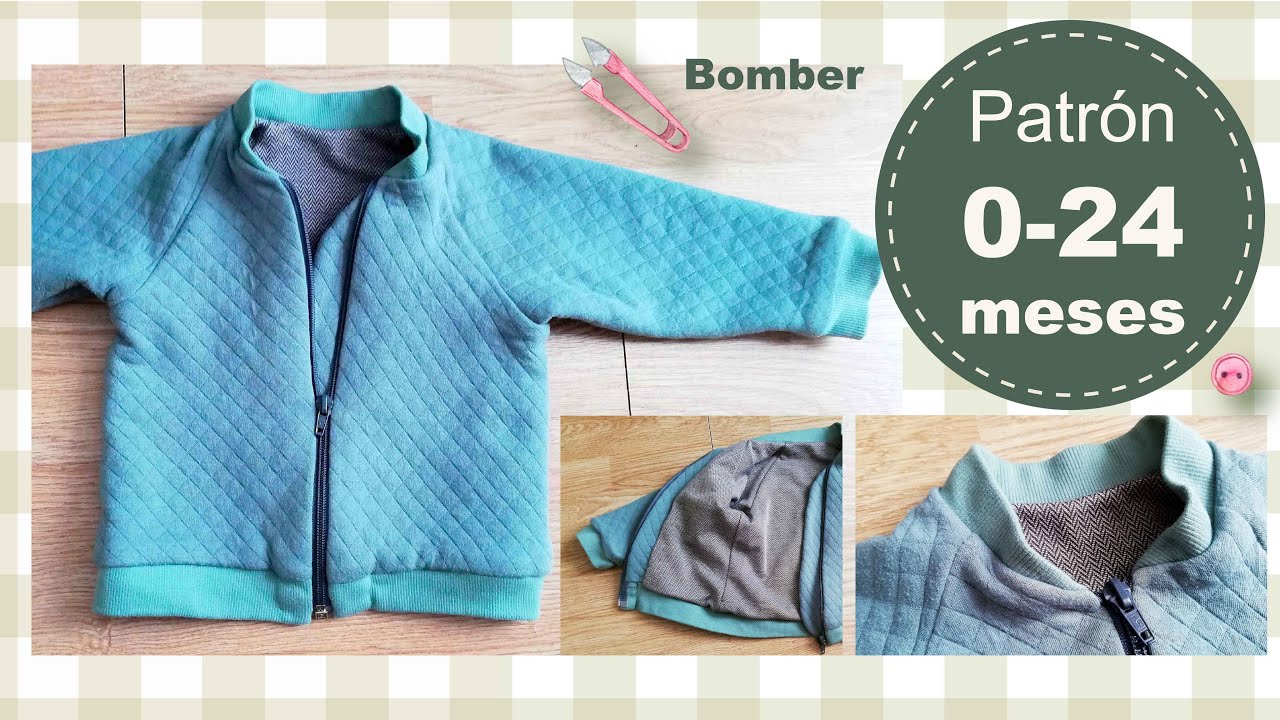 Como hacer chaqueta bomber infantil