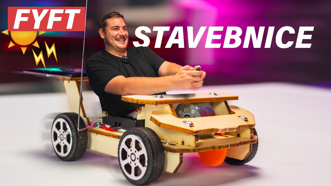 Autíčko na solární panel ☀️⚡️🔋 Stavebnice - návod | FYFT.cz