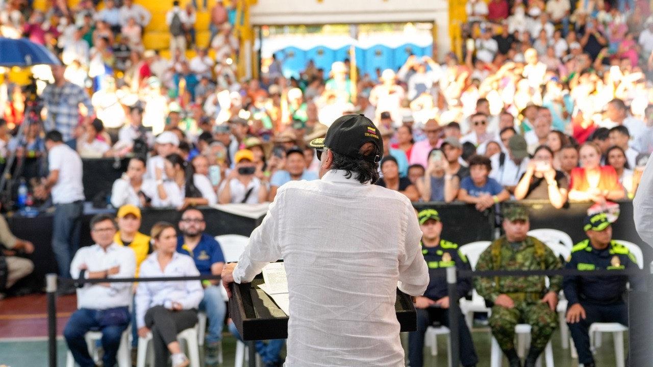 Entrega de 280 hectáreas al Ejército Nacional