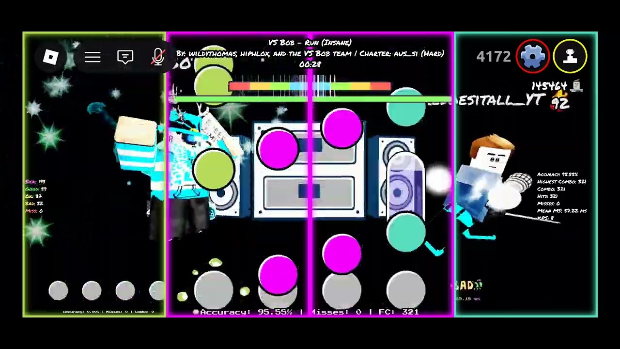 FNF BOB RUN IMPOSIBBLE FC!!! (Phone gameplay)