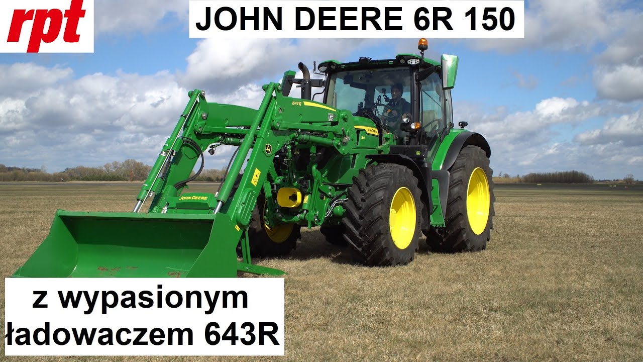 John Deere 6R 150  z ładowaczem czolowym 643R