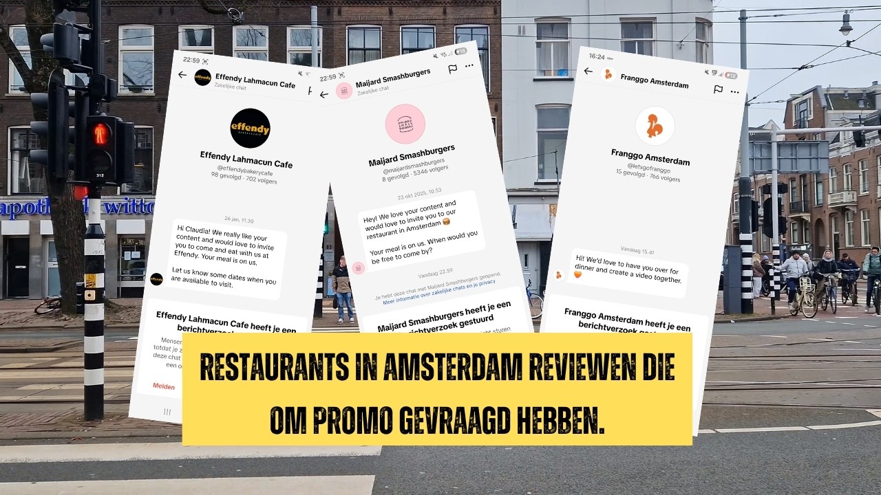 Restaurants reviewen die om promo gevraagd hebben (maar dan op eigen gelegenheid)
