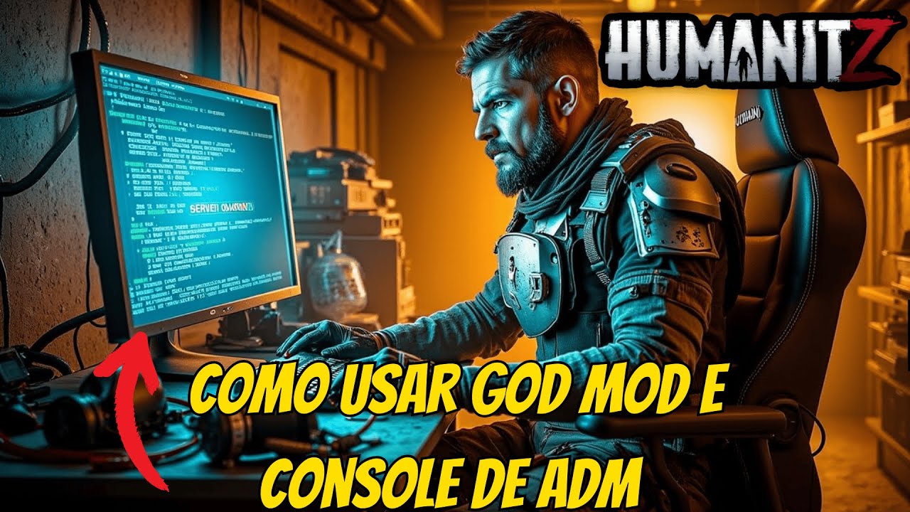 Como Usar Comandos no Jogo (God Mod) Console De ADM No Humanitz