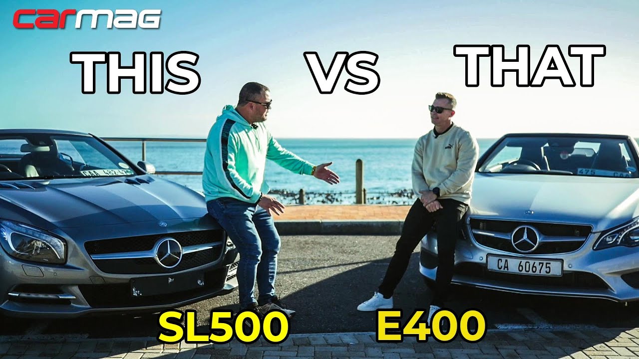 Mercedes used R1 million cabrio comparison - SL500 vs E400