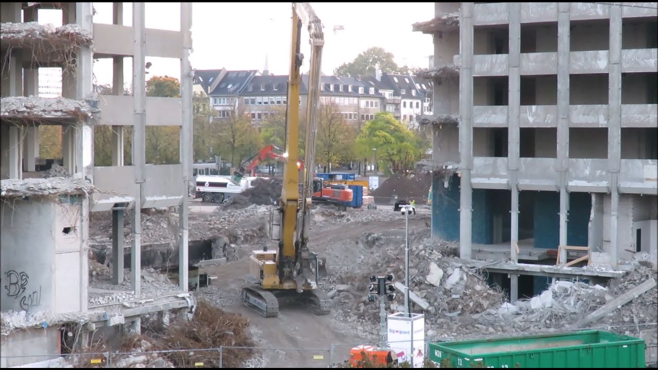 Zeitraffer Abriss - CAT 385 - 6 Stunden in 3 Minuten