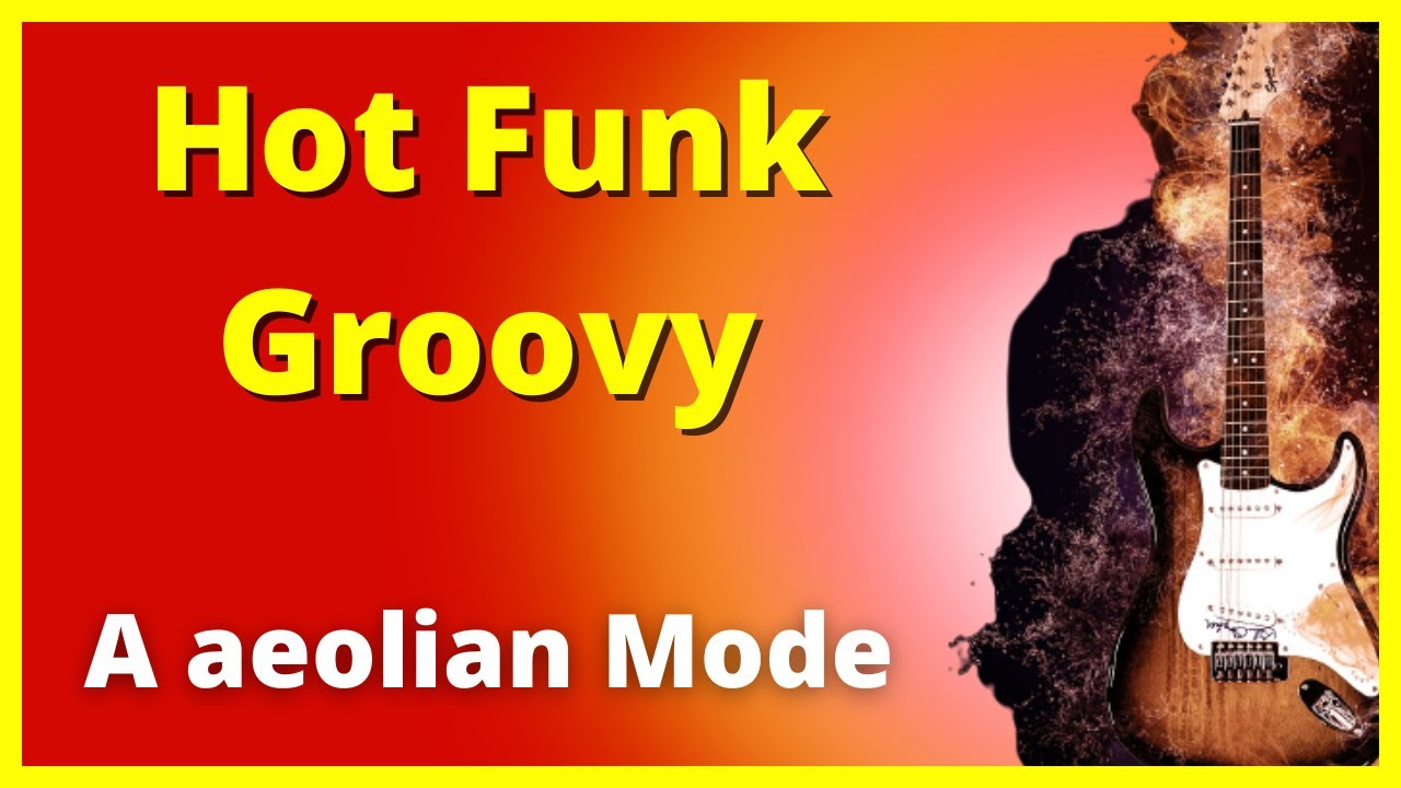 Hot Funk Groovy Guitar Backing Track in A minor || A aeolian mode scale