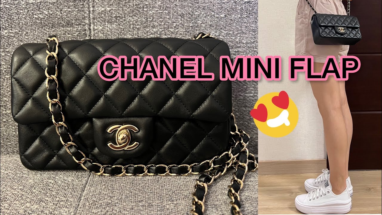❤️CHANEL MINI FLAP BAG - What fits inside?