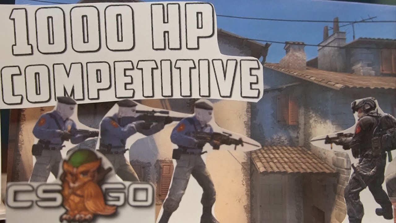 Соревновательный CS:GO, но у всех по 1000 здоровья
