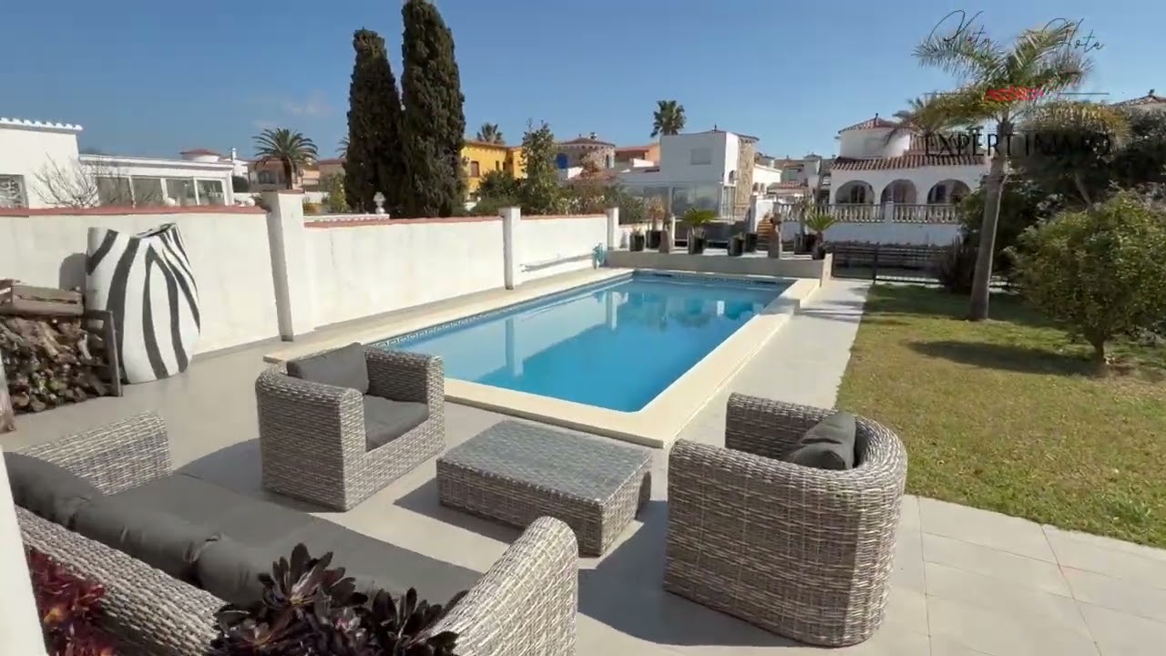 MARINA EMPURIABRAVA ROSES CANAL AMARRE KATY EXPERT IMMO AGENCE PISCINE 3 CHAMBRES GARAGE KE0108