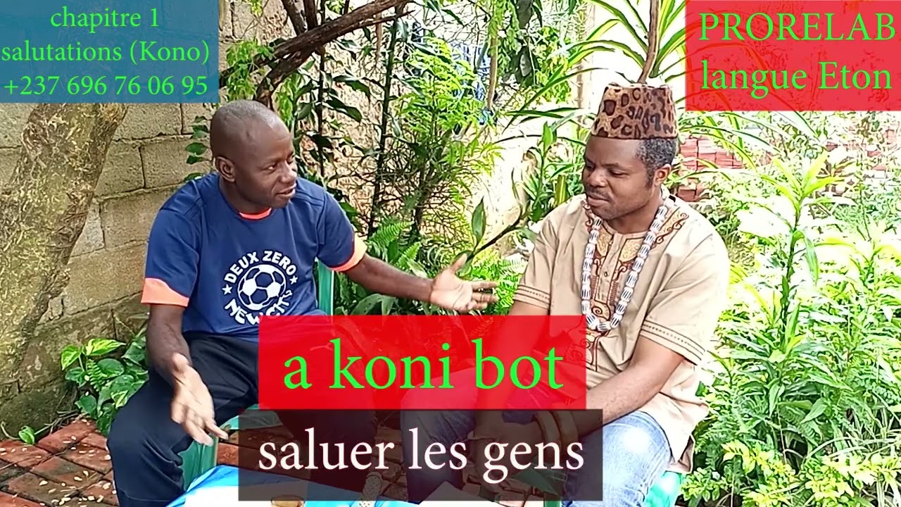 langue Eton, chapitre 1 salutations, partie 1/5