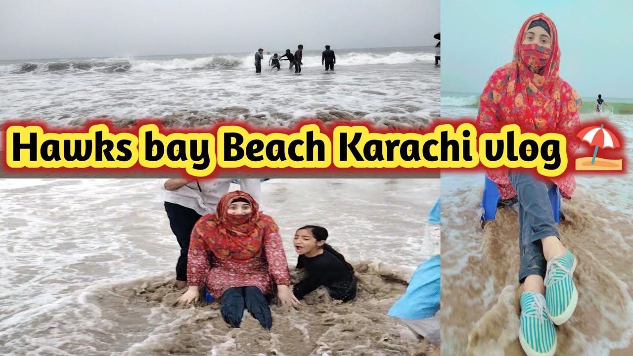 Hawksbay beach vlog | hawksbay picnic vlog | Karachi beach hawksbay | 😍