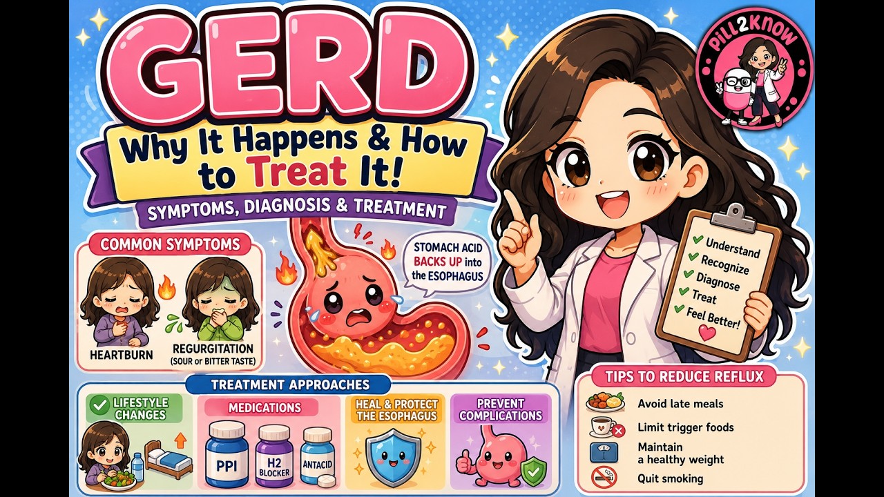GERD 101 | Symptoms, Diagnosis & Treatment Options | Pill2Know