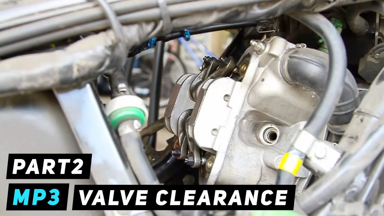 Piaggio MP3 - Valve Inspection / Clearance - Part 2 | Mitch's Scooter Stuff