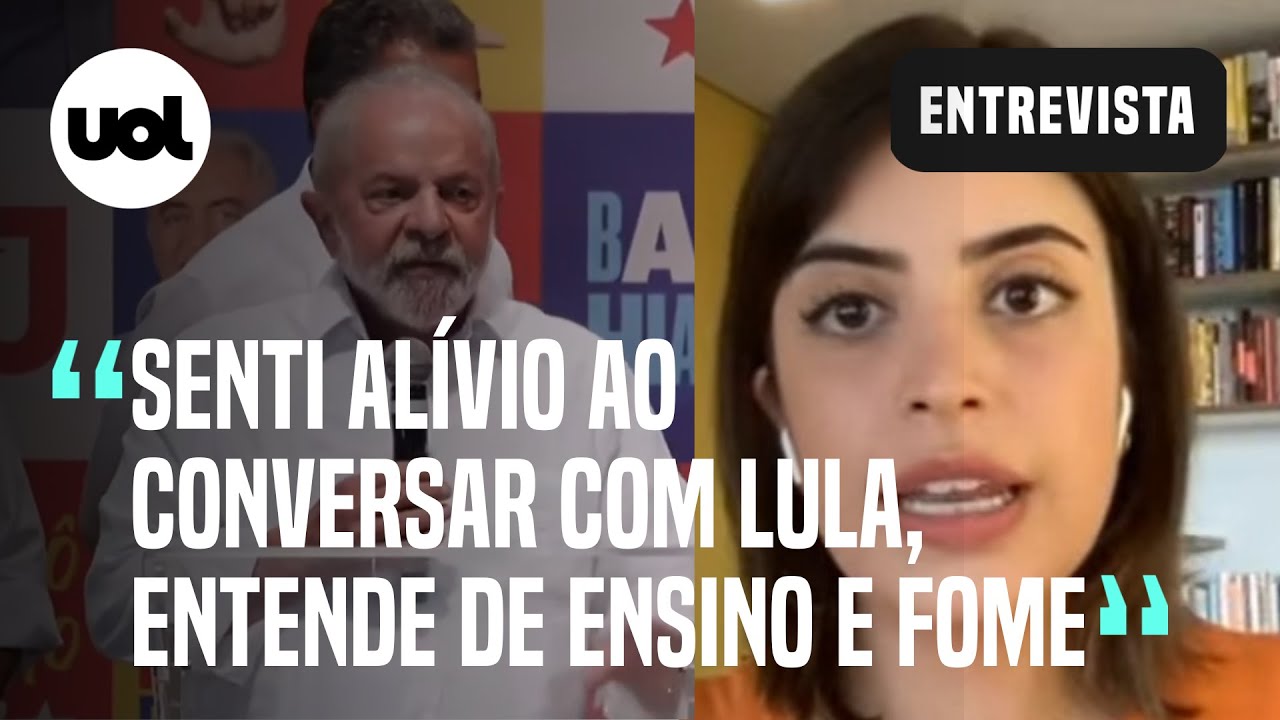 Tabata Amaral sobre Lula: 'Senti alívio em primeira conversa que tive com ele'