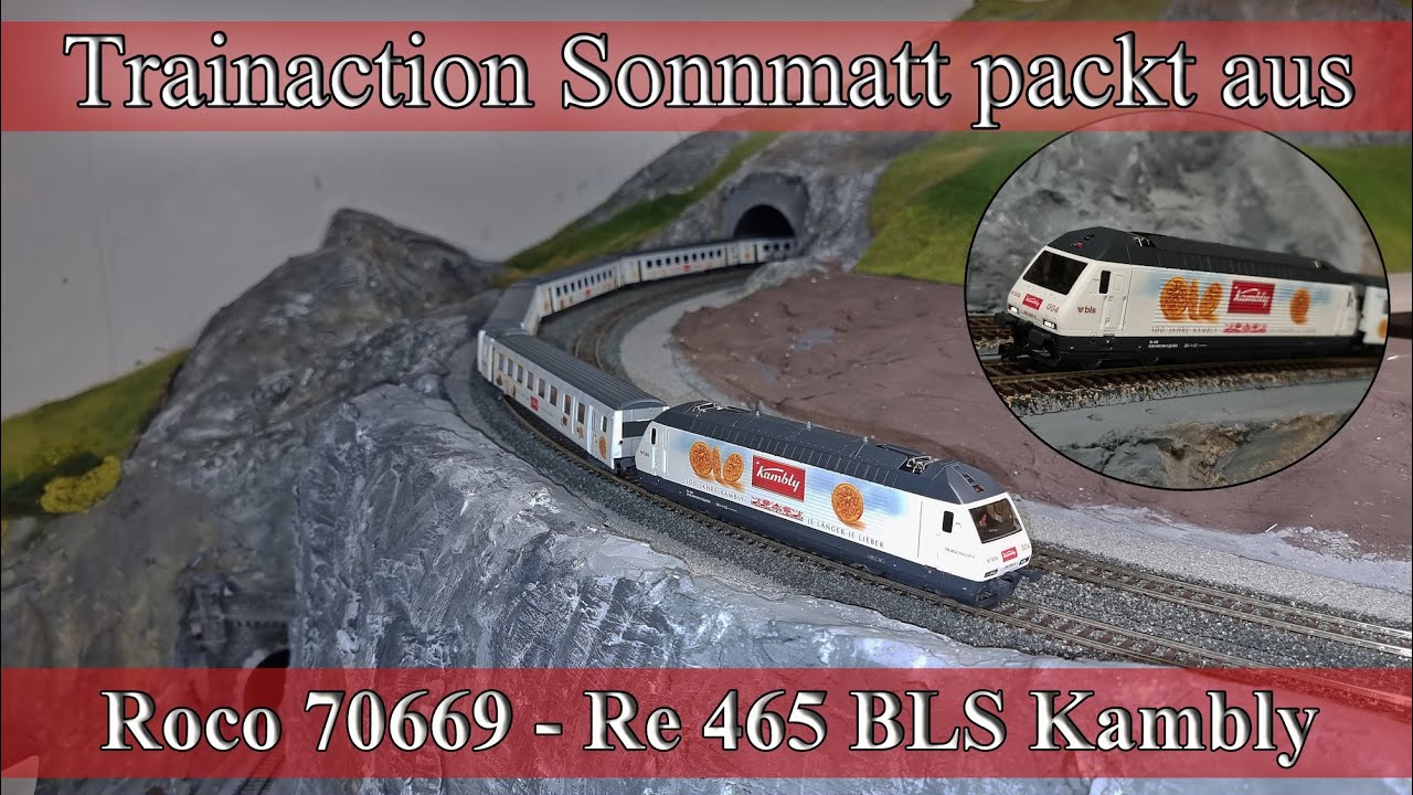 Roco 70669 Re 465 BLS Kambly in DC Sound - Tolles Modell, aber leider mit falscher Verpackung
