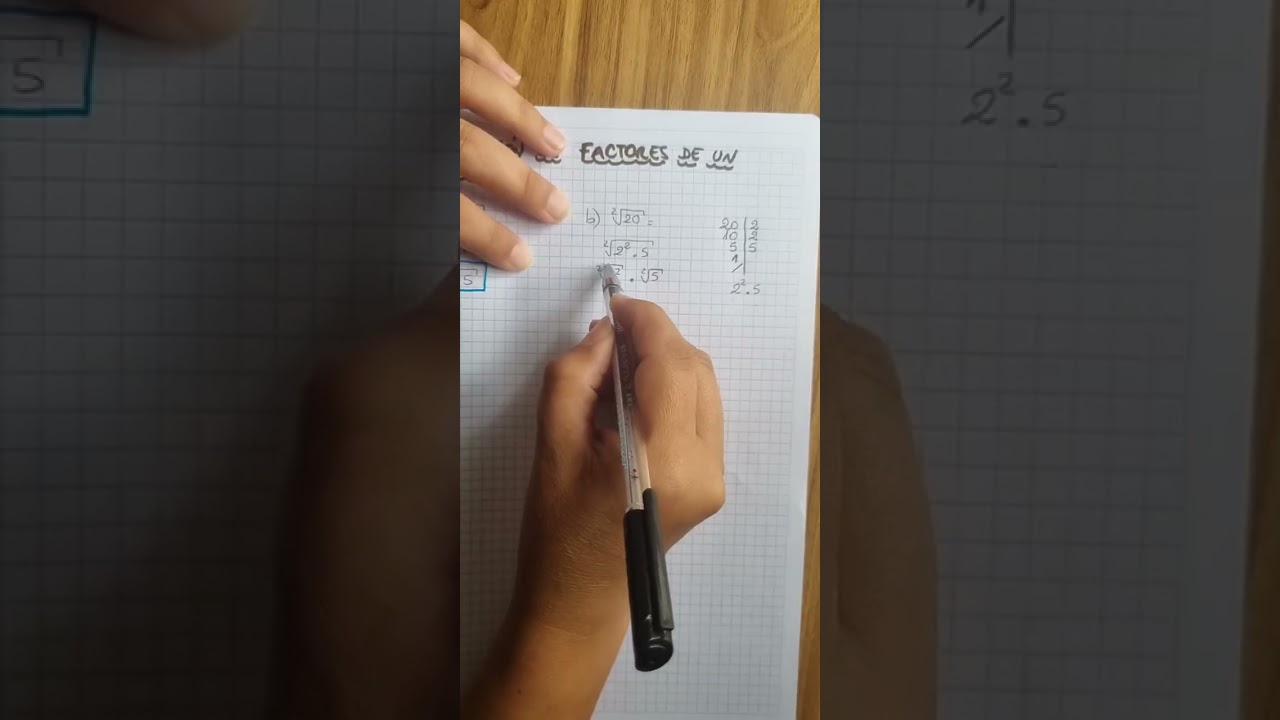 Extracción de factores de un radical / Racionalización de denominadores #maths #escuela #secundaria 