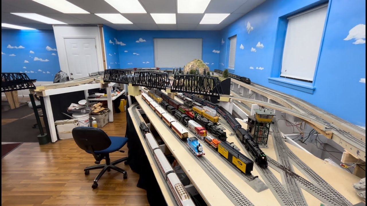 POV Train Ride on the Central Ohio Model Railroad Club's new O-Gauge Layout (January 2025)