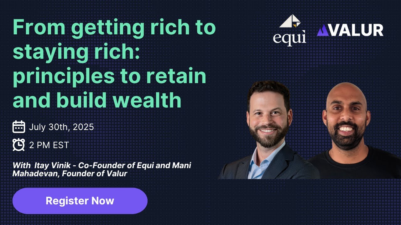 From getting rich to staying rich: Principles and approach to building generational wealth