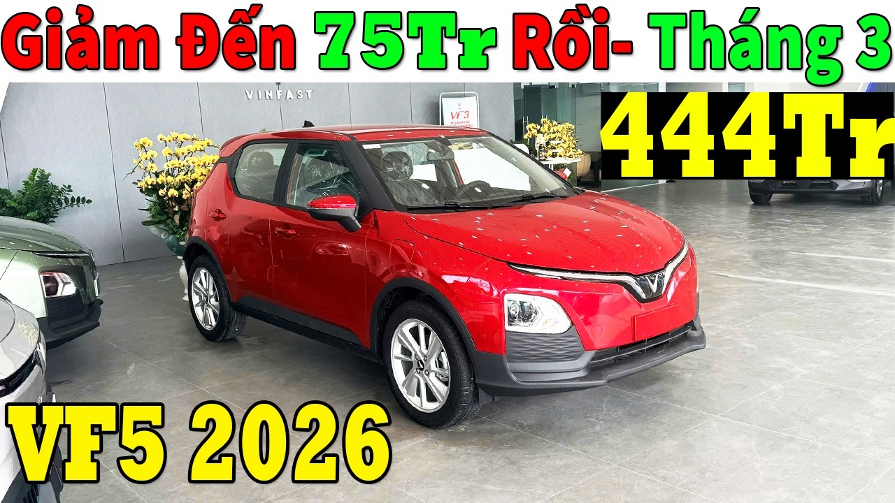 ✅Giá Xe Khuyến Mại Vinfast Vf5 Tháng 3 Xả Tồn VIN 25 Còn 465Tr| Lăn Bánh Vinfast VF5 Mới | Topcarvn