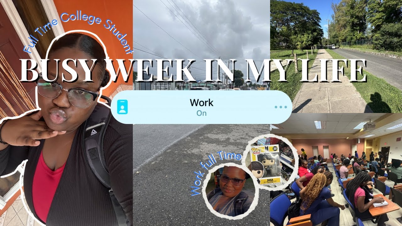 Week in my life as a College Senior working Full Time as a Clerical Assistant | work, classes & MORE