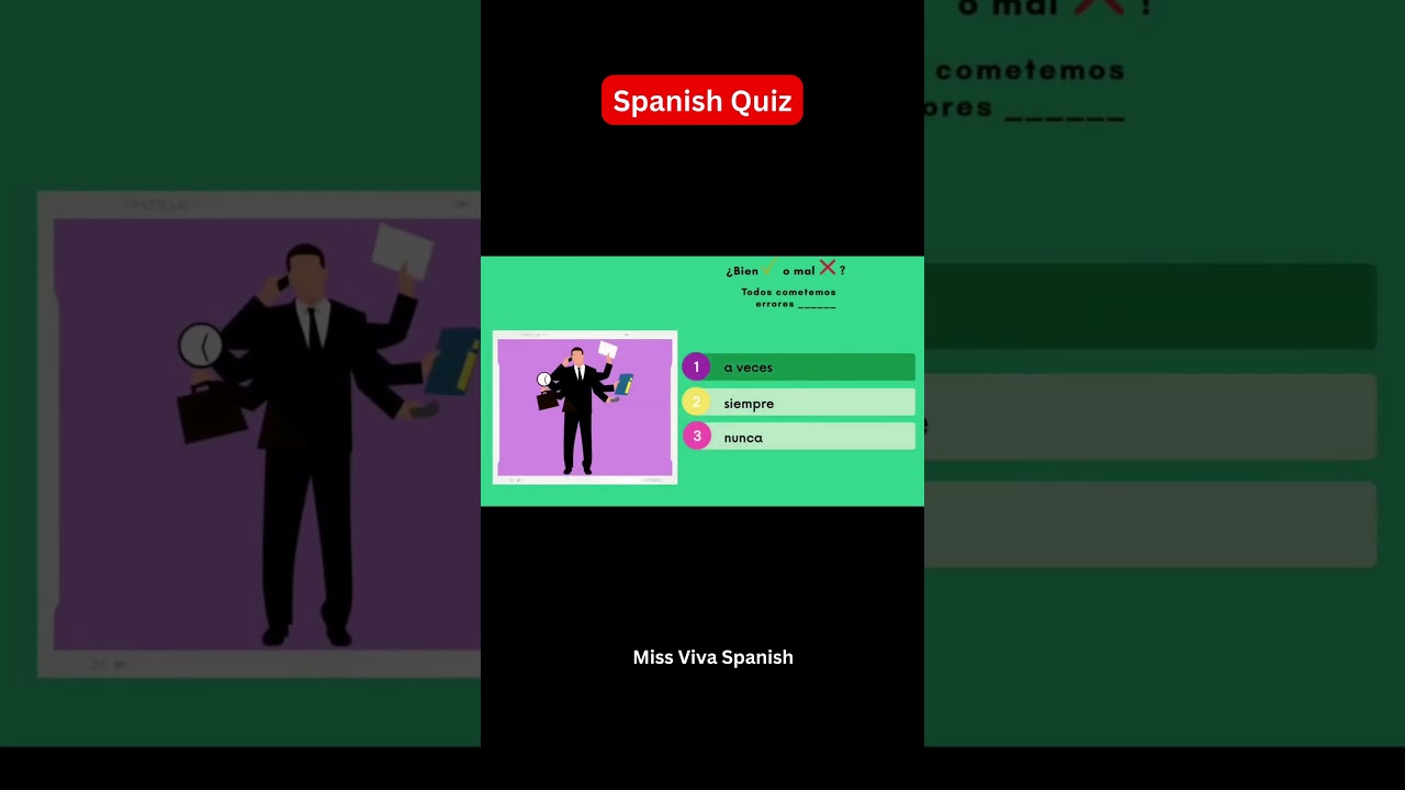 Adverbs of frequency and place in Spanish Quiz game learn Spanish Spanish GCSE grammar 5