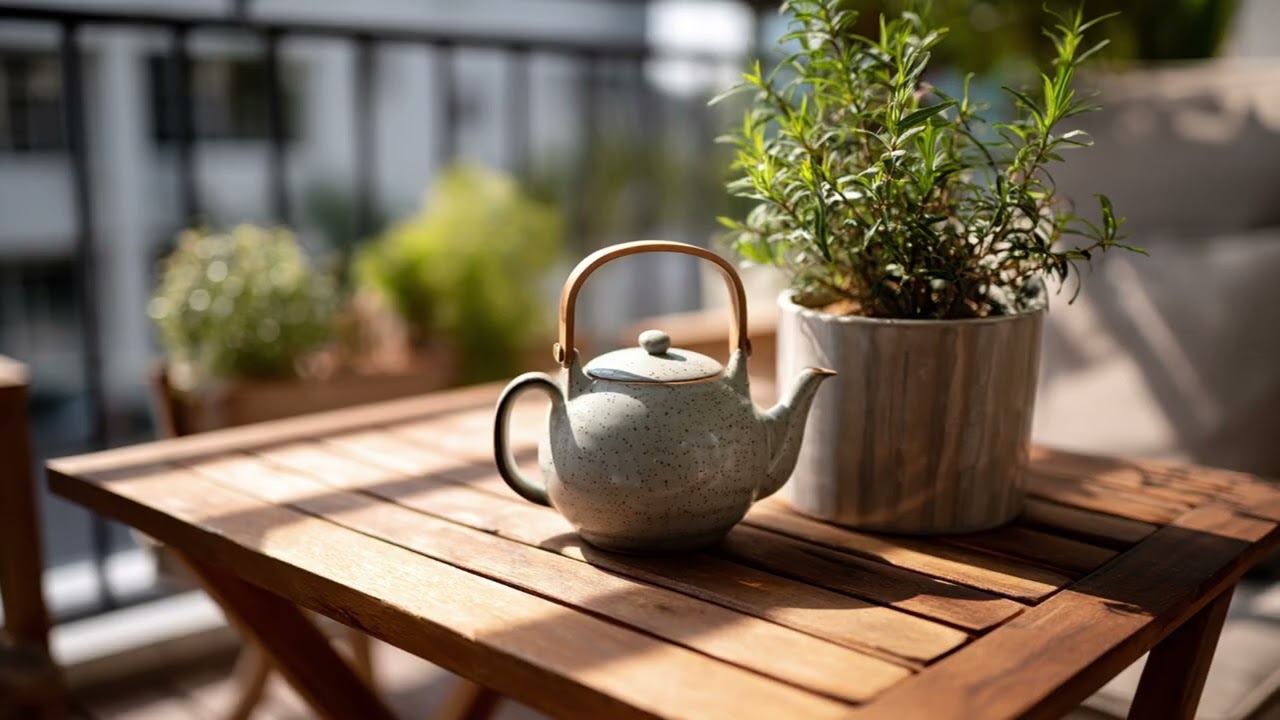 Small Balcony Ideas with Japandi Calm & Clean Design