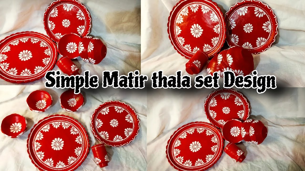 Matir Thala Painting//Simple & easy Matir thala Design//matir thala painting for beginners