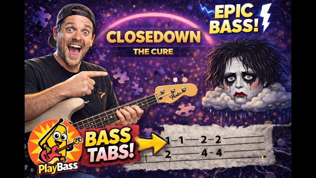 Closedown - The Cure (Bass Cover + Tabs)