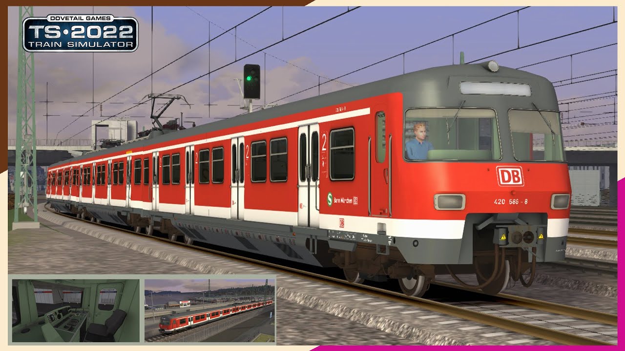 DB BR420 cab ride | S-Bahn M&uuml;nchen S6 (Hauptbahnhof to Tutzing) ~ Train Simulator 2022
