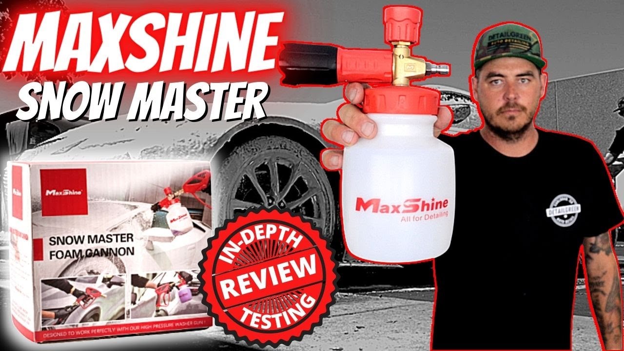 MaxShine Snow Master FOAM CANNON REVIEW! How to get thick foam | Best Car Wash Foam Cannon?