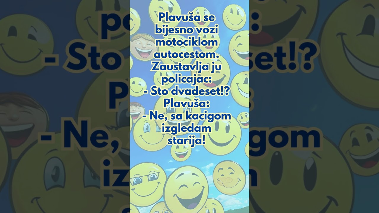 Plavu&scaron;a izgleda starija!.. 😄😁 #humor #vicevi #zabava #komedija #smijeh #smijesno #balkan #smehdosuza