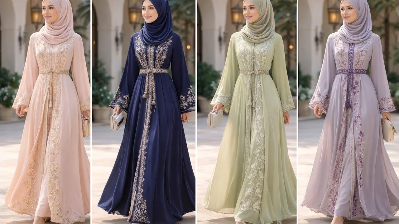 Latest designs of dubai and turkish abaya....#fashionable