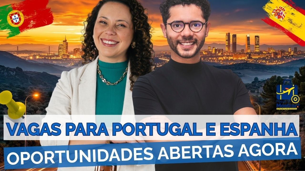 Milhares de vagas na Espanha e em Portugal agora