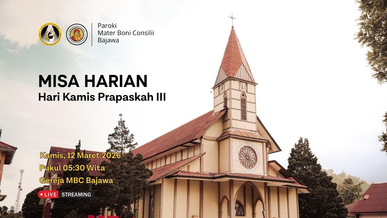 MISA HARIAN | KAMIS PEKAN PRAPASKAH III  | GEREJA MBC BAJAWA | 12/03/2026 | PUKUL 05:30 WITA